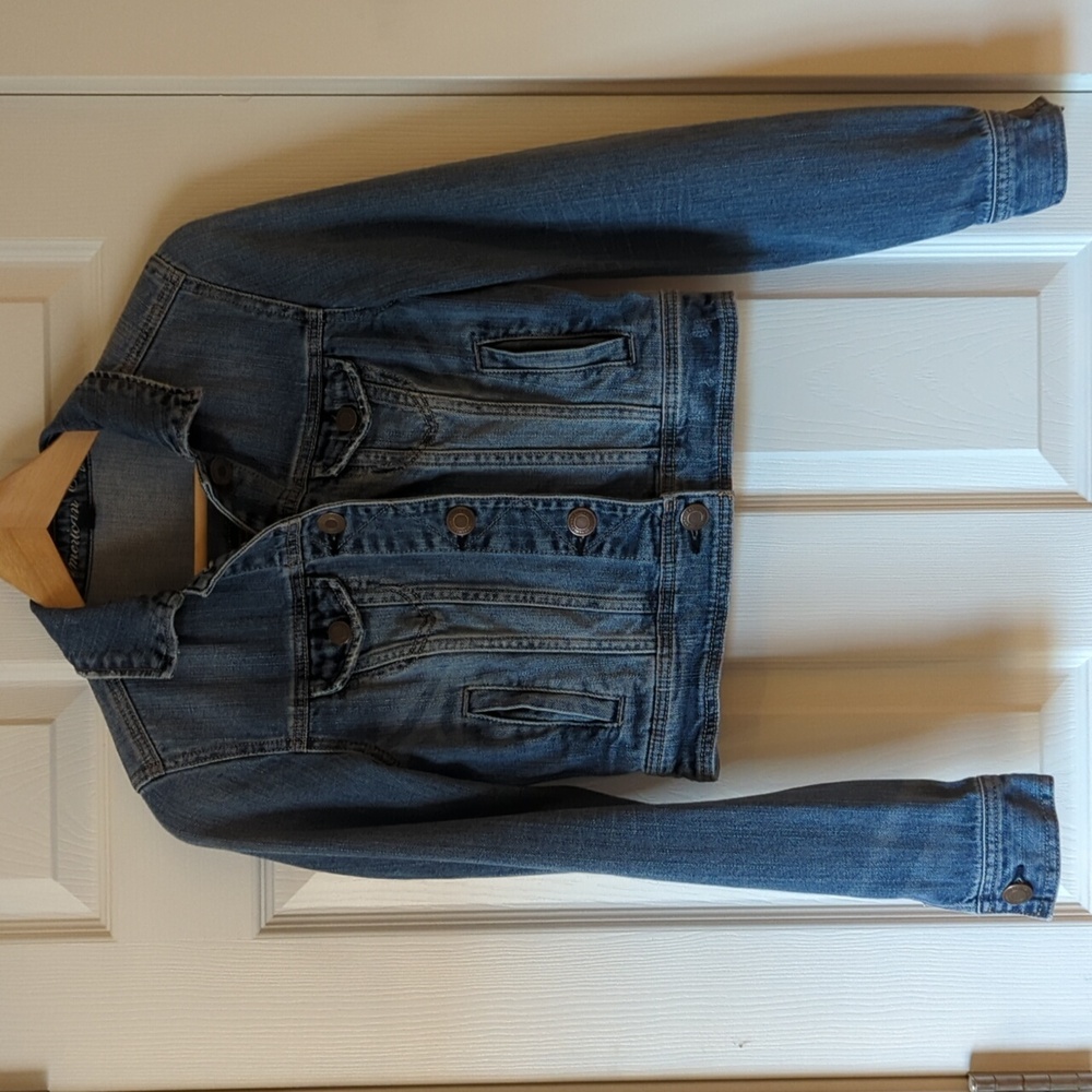 Vintage American Eagle Cropped Denim Jacket Sz XS